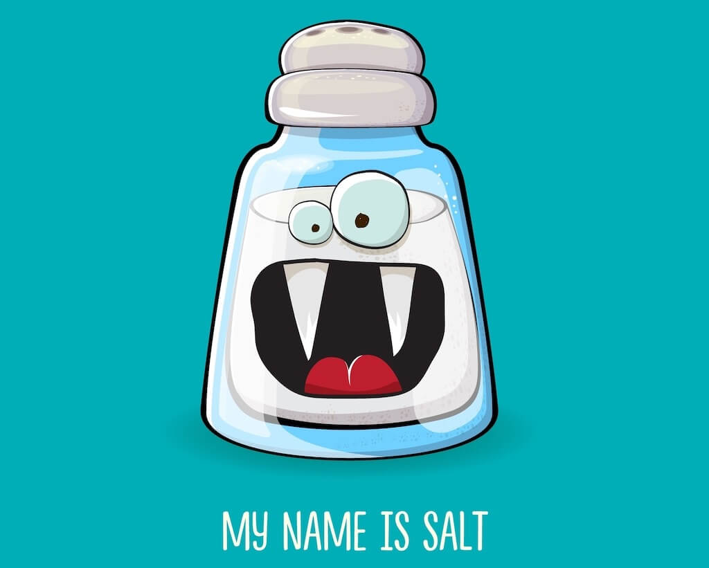 Undvik mat med salt